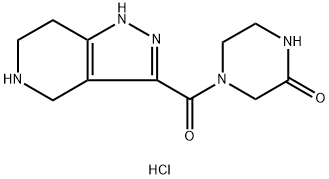 4-(4,5,6,7-Tetrahydro-1H-pyrazolo[4,3-c]pyridin-3-ylcarbonyl)-2-piperazinone hydrochloride