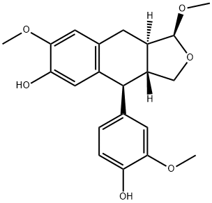 (1S,3aR)-1β,7-Dimethoxy-4β-(3-methoxy-4-hydroxyphenyl)-1,3,3aβ,4,9,9aα-hexahydronaphtho[2,3-c]furan-6-ol