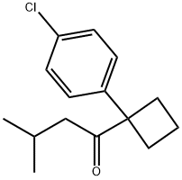 1-[1-(4-Chlorophenyl)cyclobutyl]-3-methylbutan-1-one