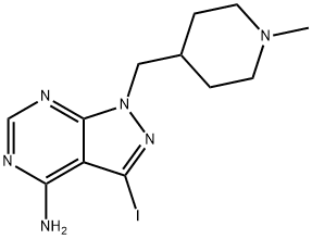 3-Iodo-1-(1-methyl-piperidin-4-ylmethyl)-1H-pyrazolo[3,4-d]pyrimidin-4-ylamine