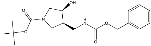 1-Pyrrolidinecarboxylic acid, 3-hydroxy-4-[[[(phenylmethoxy)carbonyl]amino]methyl]-, 1,1-dimethylethyl ester, (3S,4S)-