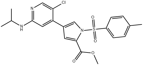 methyl 4-(5-chloro-2-(isopropylamino)pyridin-4-yl)-1-tosyl-1H-pyrrole-2-carboxylate