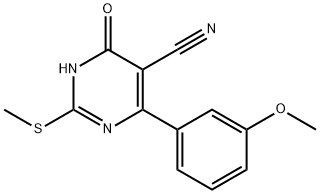 5-PYRIMIDINECARBONITRILE,1,6-DIHYDRO-4-(3-METHOXYPHENYL)-2-(METHYLTHIO)-6-OXO-(WXG01917)