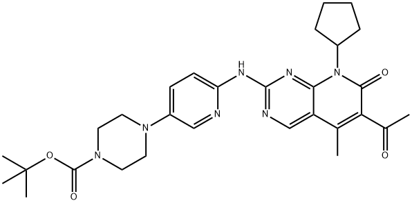 tert-butyl 4-(6-((6-acetyl-8-cyclopentyl-5-methyl-7-oxo-7,8-dihydropyrido[2,3-d]pyrimidin-2-yl)amino)pyridin-3-yl)piperazine-1-carboxylate