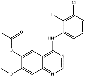 4-((3-chloro-2-fluorophenyl)amino)-7-methoxyquinazolin-6-yl acetate