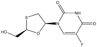 5-fluoro-1-((2R,5S)-2-(hydroxymethyl)-1,3-oxathiolan-5-yl)pyrimidine-2,4(1H,3H)-dione