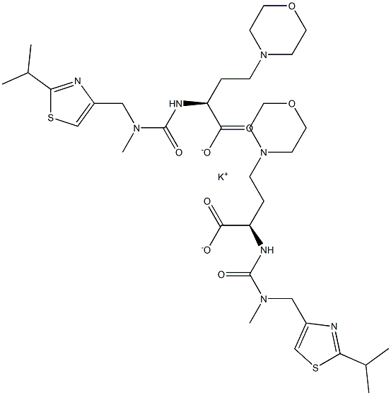 Potassium,bis[(S)-2-(3-((2-isopropylthiazol-4-yl)methyl)-3-methylureido)-4-morpholinobutanoate]