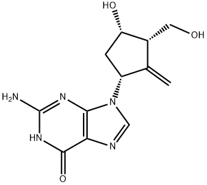 2-amino-9-((1R,3S,4S)-4-hydroxy-3-(hydroxymethyl)-2-methylenecyclopentyl)-1,9-dihydro-6H-purin-6-one