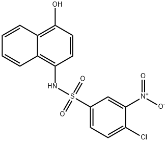 4-Chloro-N-(4-hydroxy-1-naphthalenyl)-3-nitro-benzenesulfonamide