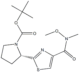 (S)-2-[4-(methoxy-methyl-carbamoyl)-thiazol-2-yl]-pyrrolidine-1-carboxylic acid tert-butyl ester