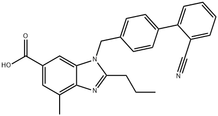 1-((2'-cyanobiphenyl-4-yl)methyl)-4-methyl-2-propyl-1H-benzo[d]imidazole-6-carboxylic acid