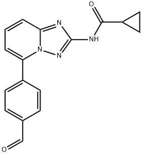 N-(5-(4-formylphenyl)-[1,2,4]triazolo[1,5-a]pyridin-2-yl)cyclopropanecarboxamide