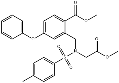 2-{[(methoxycarbonylmethyl)(toluene-4-sulfonyl)amino]methyl}-4-phenoxybenzoic acid methyl ester