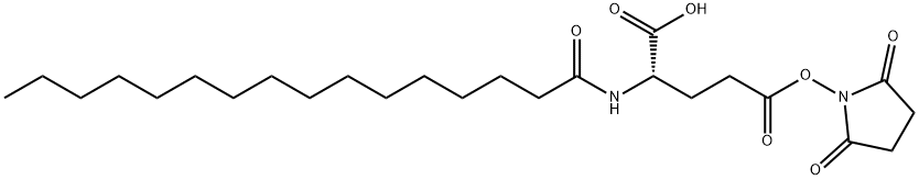 (S)-5-((2,5-dioxopyrrolidin-1-yl)oxy)-5-oxo-2-palmitamidopentanoic acid
