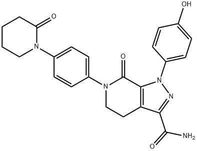 1-(4-Hydroxyphenyl)-7-oxo-6-[4-(2-oxopiperidin-1-yl)phenyl]-4,5,6,7-tetrahydro-1H-pyrazolo[3,4-c]pyridine-3-carboxamide