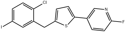 2-(2-Chloro-5-iodine benzyl)-5-(3-(6-fluoro-pyridyl)) thiophene