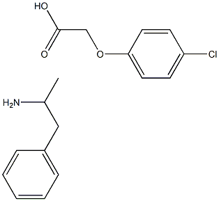 (p-chlorophenoxy)acetic acid, compound with (±)-alpha-methylphenethylamine (1:1)
