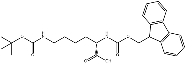 6-{[(tert-butoxy)carbonyl]amino}-2-({[(9H-fluoren-9-yl)methoxy]carbonyl}amino)hexanoic acid