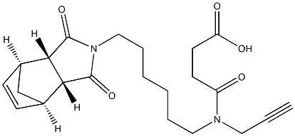 4-((6-((3aR,4R,7S,7aS)-1,3-dioxo-1,3,3a,4,7,7a-hexahydro-2H-4,7-methanoisoindol-2-yl)hexyl)(prop-2-yn-1-yl)amino)-4-oxobutanoic acid