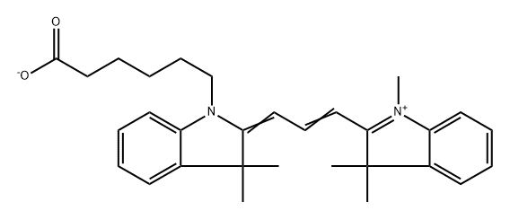 3H-Indolium, 2-[3-[1-(5-carboxypentyl)-1,3-dihydro-3,3-dimethyl-2H-indol-2-ylidene]-1-propen-1-yl]-1,3,3-trimethyl-, inner salt