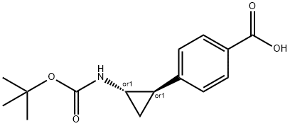 4-(trans-2- ((tert-butoxycarbonyl)amino)cyclopropyl)benzoic acid