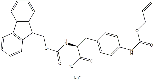 sodium (2S)-2-({[(9H-fluoren-9-yl)methoxy]carbonyl}amino)-3-(4-{[(prop-2-en-1-yloxy)carbonyl]amino}phenyl)propanoate