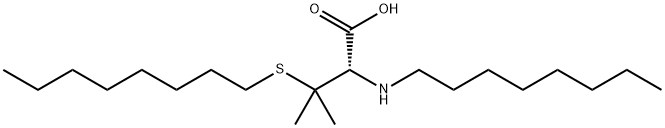(2S)-3-methyl-2-(octylamino)-3-octylsulfanylbutanoic acid