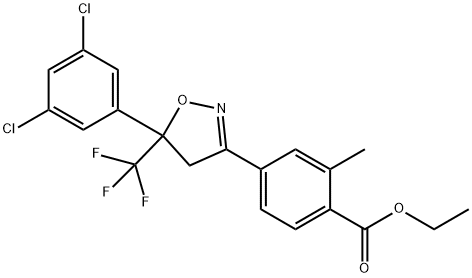 ethyl 4-(5-(3,5-dichlorophenyl)-5-(trifluoromethyl)-4,5-dihydroisoxazol-3-yl)-2-methylbenzoate