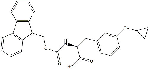 (2S)-3-(3-cyclopropoxyphenyl)-2-({[(9H-fluoren-9-yl)methoxy]carbonyl}amino)propanoic acid