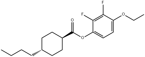 Cyclohexanecarboxylic acid, 4-butyl-, 4-ethoxy-2,3-difluorophenyl ester, trans-