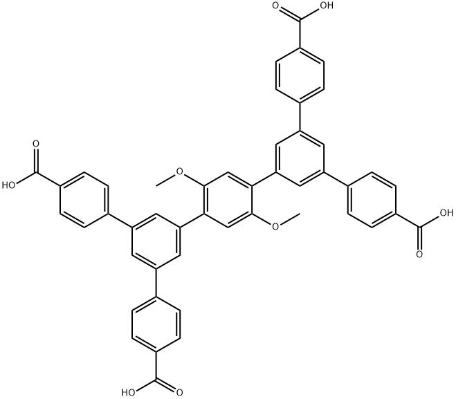 1,1':3',1'':4'',1''':3''',1''''-Quinquephenyl]-4,4''''-dicarboxylic acid, 5',5'''-bis(4-carboxyphenyl)-2'',5''-dimethoxy-