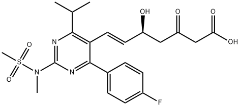 6-Heptenoic acid, 7-[4-(4-fluorophenyl)-6-(1-methylethyl)-2-[methyl(methylsulfonyl)amino]-5-pyrimidinyl]-5-hydroxy-3-oxo-, (5S,6E)-