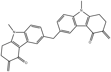 6,6'-Methylenebis[1,2,3,9-tetrahydro-9-methyl-3-methylene-4H-carbazol-4-one