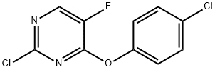 Pyrimidine, 2-chloro-4-(4-chlorophenoxy)-5-fluoro-
