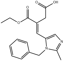 Butanedioic acid, 2-[[2-methyl-1-(phenylmethyl)-1H-imidazol-5-yl]methylene]-, 1-ethyl ester, (2E)-