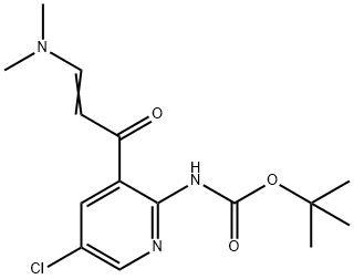 tert-Butyl (5-chloro-3-(3-(dimethylamino)acryloyl)pyridin-2-yl)carbamate