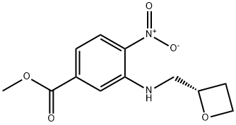 Benzoic acid, 4-nitro-3-[[(2S)-2-oxetanylmethyl]amino]-, methyl ester