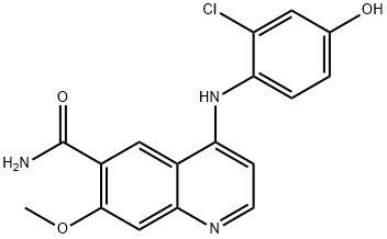 6-Quinolinecarboxamide, 4-[(2-chloro-4-hydroxyphenyl)amino]-7-methoxy-