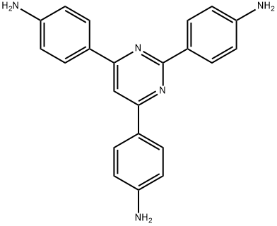 Benzenamine, 4,4',4''-(2,4,6-pyrimidinetriyl)tris- (9CI)