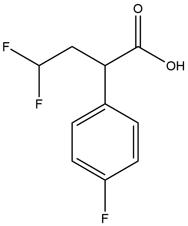 4,4-difluoro-2-(4-fluorophenyl)butanoic acid