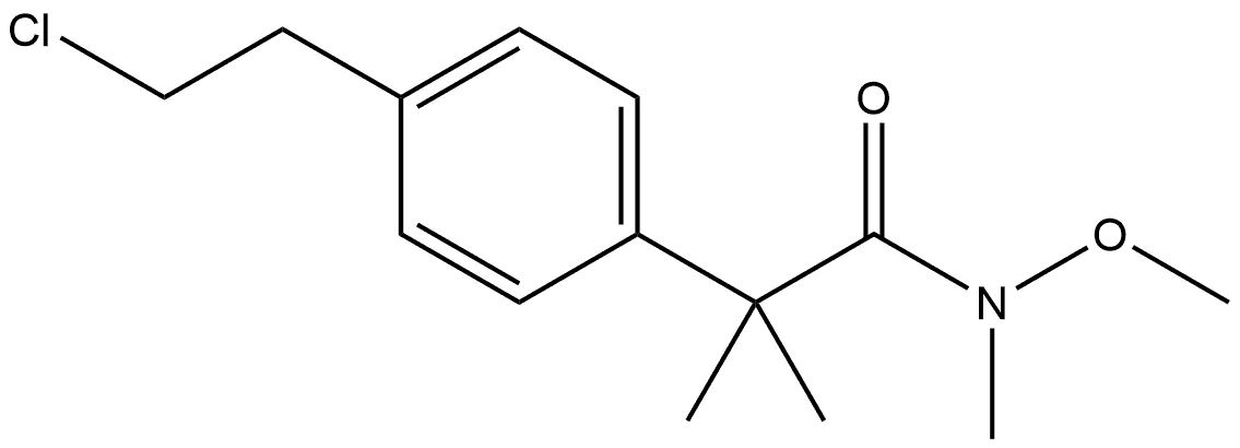 4-(2-Chloroethyl)-N-methoxy-N,α,α-trimethyl-benzeneacetamide