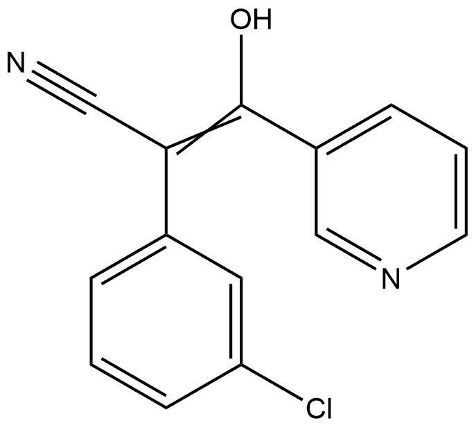 3-Pyridineacrylonitrile, α-(m-chlorophenyl)-β-hydroxy- (8CI)