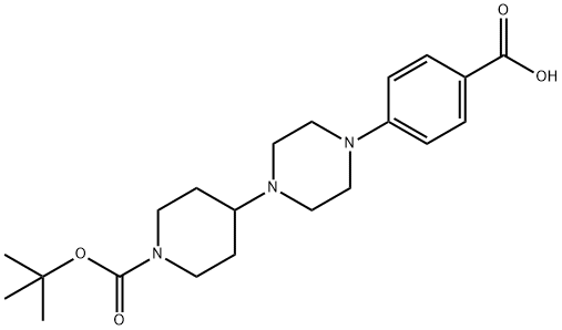 1-Piperidinecarboxylic acid, 4-[4-(4-carboxyphenyl)-1-piperazinyl]-, 1-(1,1-dimethylethyl) ester