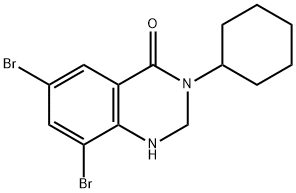 4(1H)-Quinazolinone, 6,8-dibromo-3-cyclohexyl-2,3-dihydro-