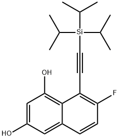 1,3-Naphthalenediol, 7-fluoro-8-[2-[tris(1-methylethyl)silyl]ethynyl]-