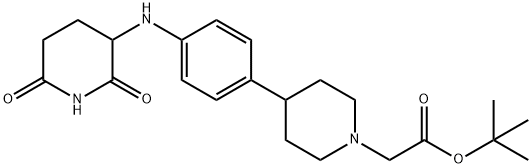 1-Piperidineacetic acid, 4-[4-[(2,6-dioxo-3-piperidinyl)amino]phenyl]-, 1,1-dimethylethyl ester