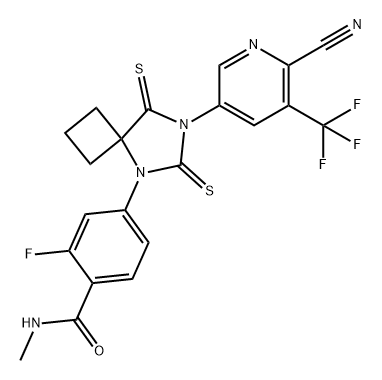 Benzamide, 4-[7-[6-cyano-5-(trifluoromethyl)-3-pyridinyl]-6,8-dithioxo-5,7-diazaspiro[3.4]oct-5-yl]-2-fluoro-N-methyl-