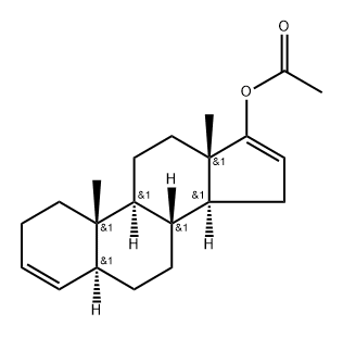 Androsta-3,16-dien-17-ol, acetate, (5α)- (9CI)