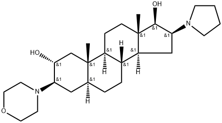 Androstane-2,17-diol, 3-(4-morpholinyl)-16-(1-pyrrolidinyl)-, (2α,3β,5α,16β,17β)-