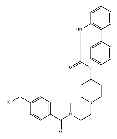 Carbamic acid, N-[1,1'-biphenyl]-2-yl-, 1-[2-[[4-(hydroxymethyl)benzoyl]methylamino]ethyl]-4-piperidinyl ester